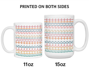 Hidden Message Funny Coffee Mug - Swear Message Friend Office Coworker Gift Cup - Colorful Design