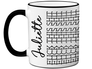 hidden message custom name mug