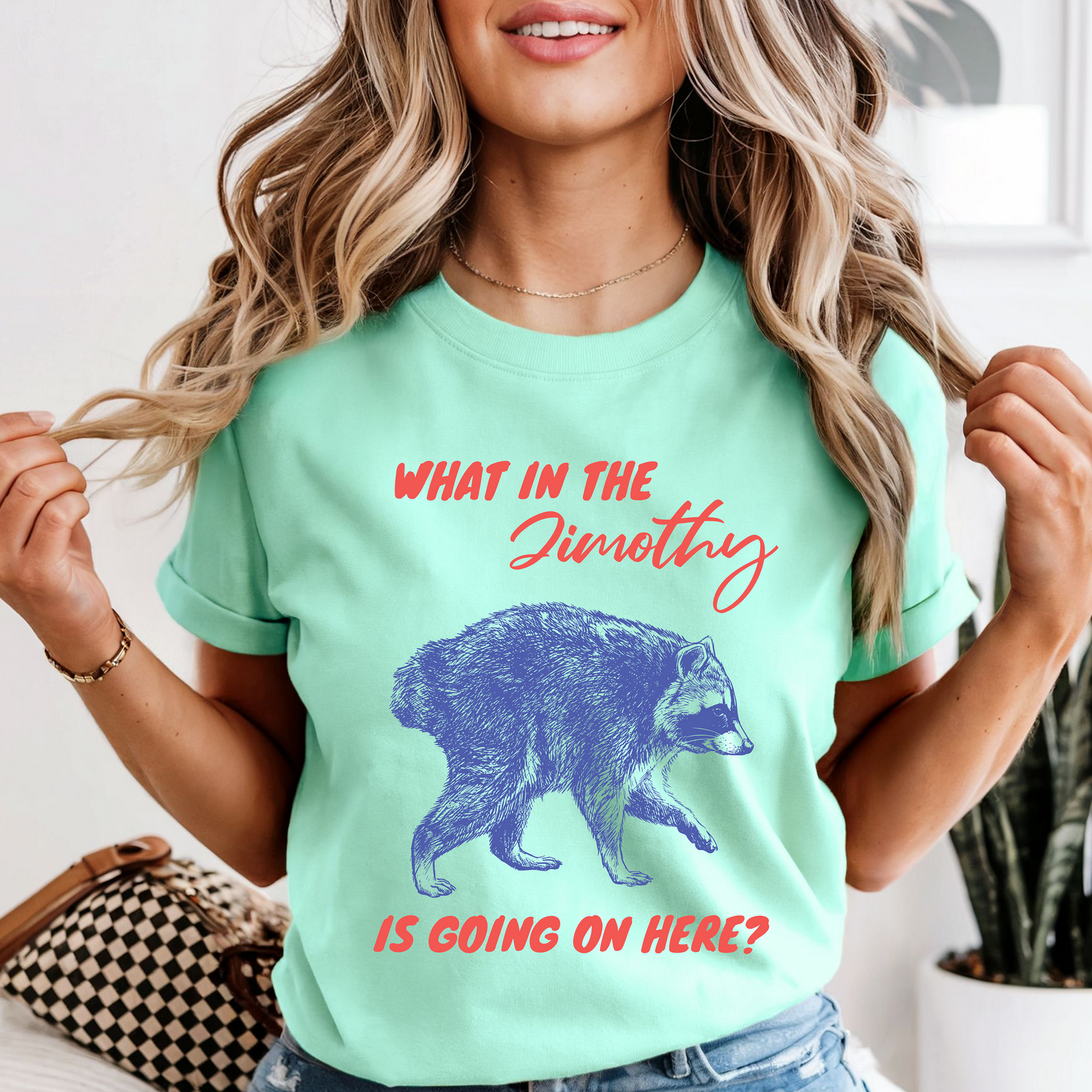 What in the Jimothy Raccoon Shirt – Funny Comfort Colors® Tee