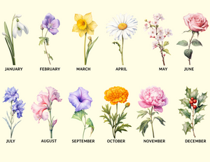 Personalized Mom's Garden Coffee Mug – Custom Birth Month Flowers & Kids'' Names Cup