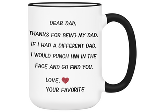 Funny Gifts for Dads - Thanks for Being My Dad Gag Coffee Mug - Father's Day Gift Idea #2