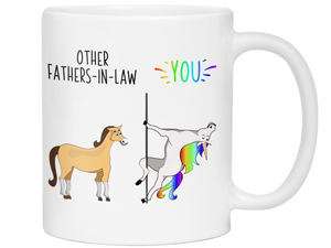 Father-in-law Funny Gifts - Other Fathers-in-law You Unicorn Horse Gag Coffee Mug