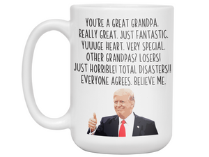 Funny Grandpa Gifts - Trump Great Fantastic Grandpa Gag Coffee Mug