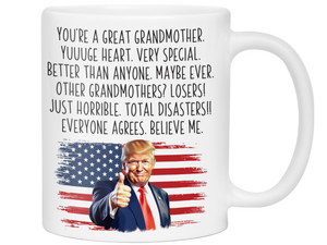 Funny Grandmother Dad Mug – Appreciation or Announcement Gift for Grandmothers – Mother's Day Gift Idea