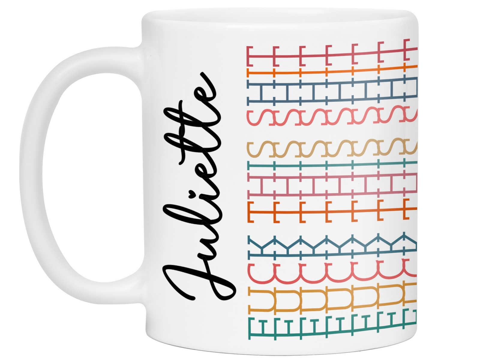 Hidden Message Custom Name Funny Coffee Mug - Swear Message Friend Office Coworker Gift Cup - Colorful Design