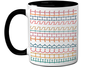 Hidden Message Funny Coffee Mug - Swear Message Friend Office Coworker Gift Cup - Colorful Design