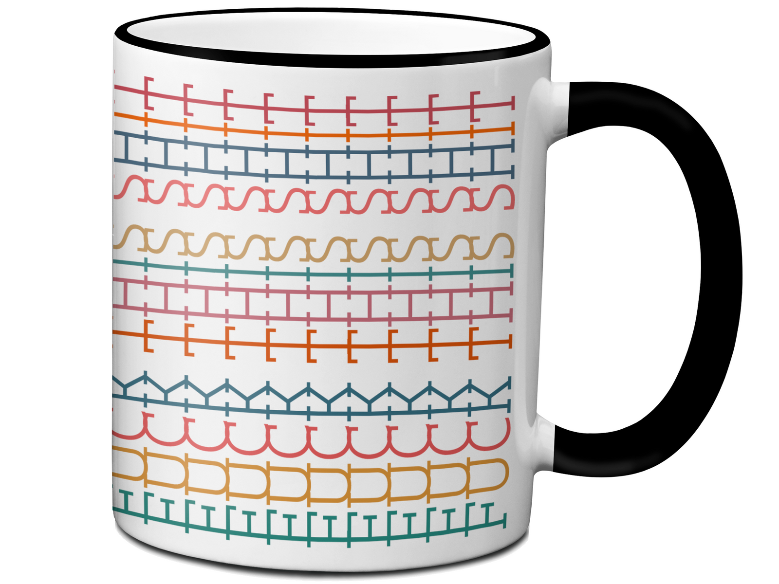 Hidden Message Funny Coffee Mug - Swear Message Friend Office Coworker Gift Cup - Colorful Design