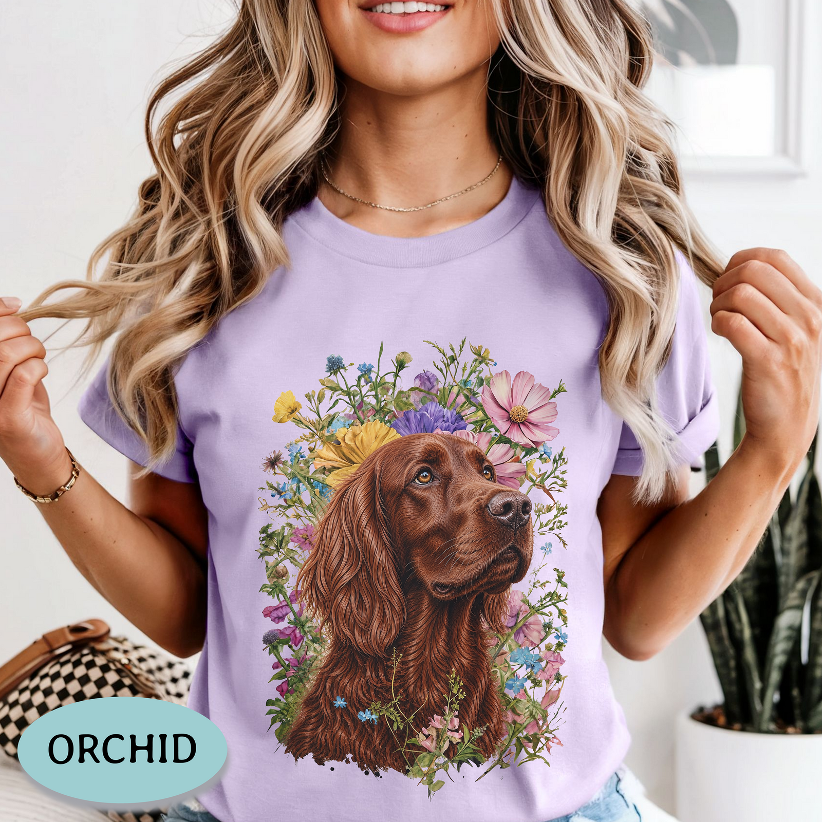 Irish Setter Wildflower Shirt – Comfort Colors® Floral Dog Tee
