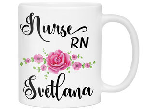 Custom Name Nurse RN Coffee Mug | Personalized Gifts for Nurses