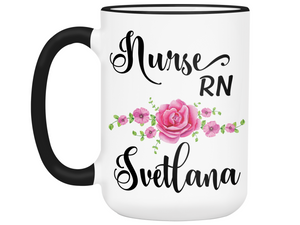 Custom Name Nurse RN Coffee Mug | Personalized Gifts for Nurses
