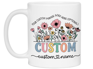 Personalized Title Nickname Mug – Custom Name and Quote Cup – Unique Gift Idea