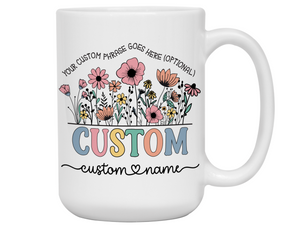 Personalized Title Nickname Mug – Custom Name and Quote Cup – Unique Gift Idea