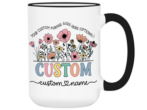 Personalized Title Nickname Mug – Custom Name and Quote Cup – Unique Gift Idea