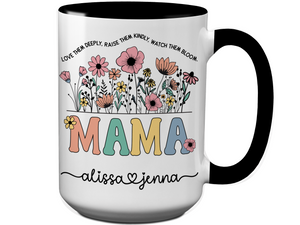 Personalized Mama Mug – Custom Kids' Names and Quote – Mother's Day Gift Idea