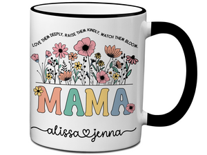 Personalized Mama Mug – Custom Kids' Names and Quote – Mother's Day Gift Idea