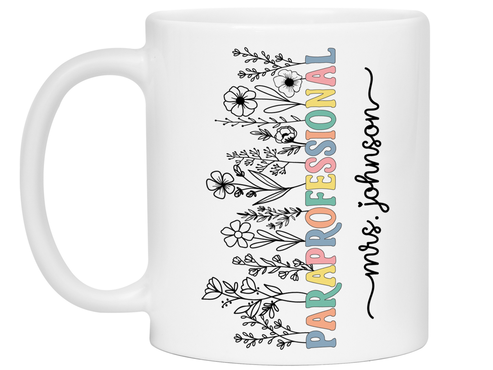 Personalized Paraprofessional Mug – Custom Name Para Teaching Assistant Appreciation Gift