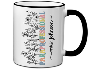 Personalized Paraprofessional Mug β Custom Name Para Teaching Assistant Appreciation Gift