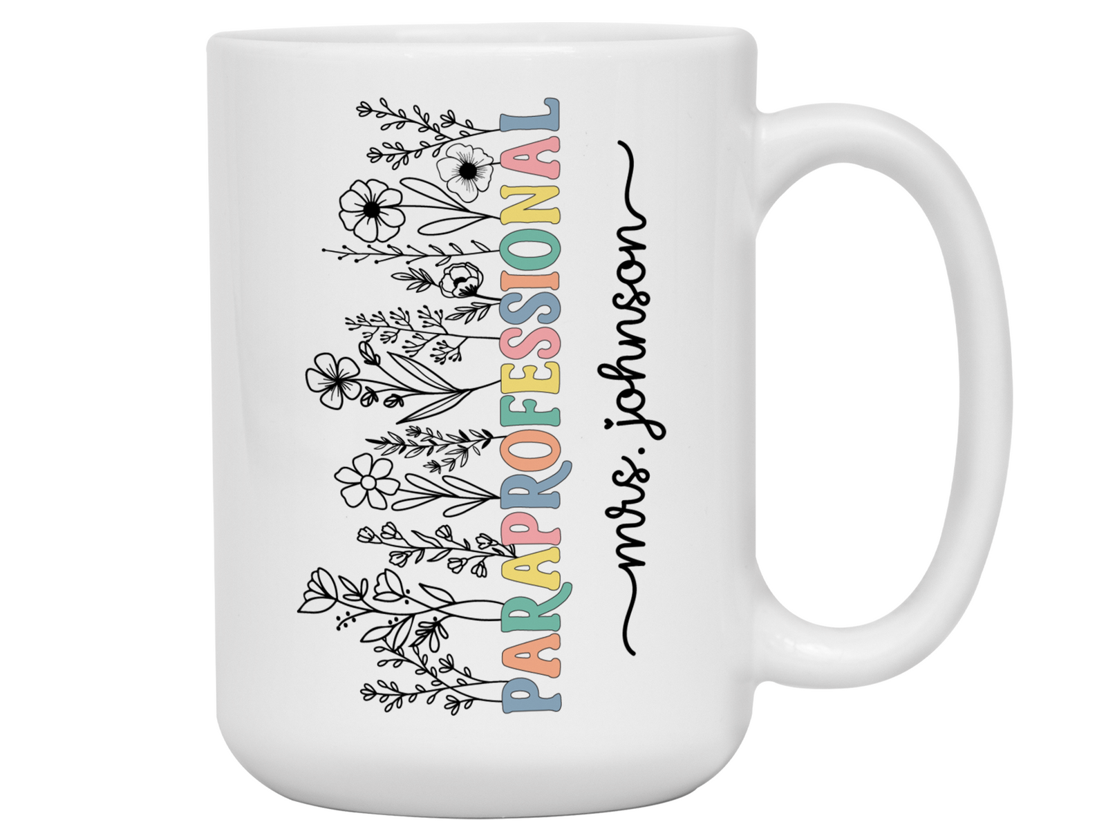 Personalized Paraprofessional Mug – Custom Name Para Teaching Assistant Appreciation Gift
