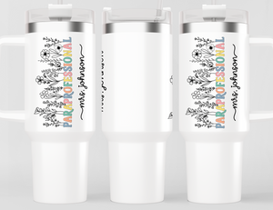 Personalized Paraprofessional Tumbler – Custom Name Para Teaching Assistant Appreciation Gift