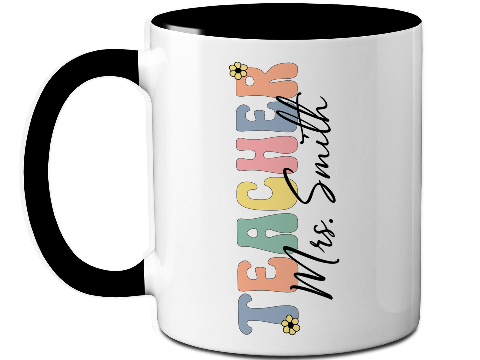 Personalized Teacher Mug – Custom Name Cup – Unique Teacher Appreciation Gift Idea