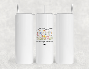 Personalized Teacher Tumbler | Custom Teacher Name Stainless Steel Travel Cup | Gifts For Teacher V3