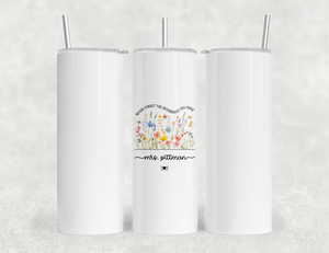 Personalized Teacher Tumbler | Custom Teacher Name Stainless Steel Travel Cup | Gifts For Teachers (V2)