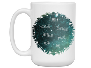 Scorpio Zodiac Sign Coffee Mug | Horoscope, Astrology, Constellation | Unique Gift Idea | Two Sided