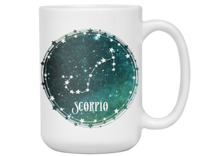 Scorpio Zodiac Sign Coffee Mug | Horoscope, Astrology, Constellation | Unique Gift Idea | Two Sided