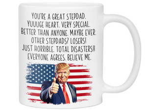 Funny Stepdad Mug – Appreciation Gift for Stepdads – Father's Day Gift Idea