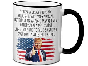 Funny Stepdad Mug – Appreciation Gift for Stepdads – Father's Day Gift Idea