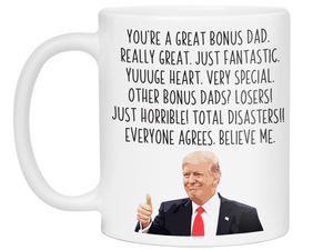 Funny Bonus Dad Gifts - Trump Great Fantastic Bonus Dad Coffee Mug