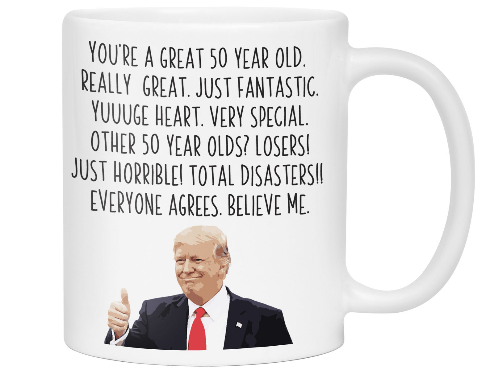 Funny 50th Birthday Gifts - Trump Great Fantastic 50 Year Old Coffee Mug