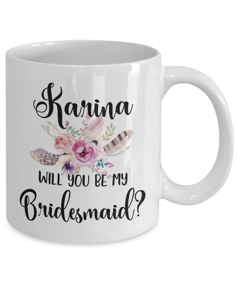 custom bridesmaid coffee mug