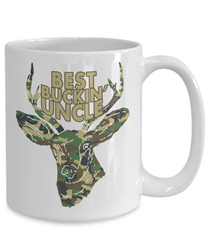Best Buckin' Uncle Funny Coffee Mug Tea Cup Deer Hunter Gifts