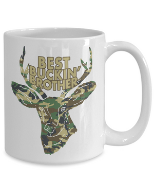 Best Bucking Brother Funny Coffee Mug Tea Cup Deer Hunter Gift Idea