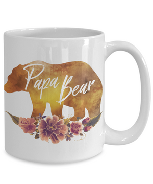 Papa Bear Coffee Mug | Great Gift for a New Father | Tea Cup | Hot Chocolate