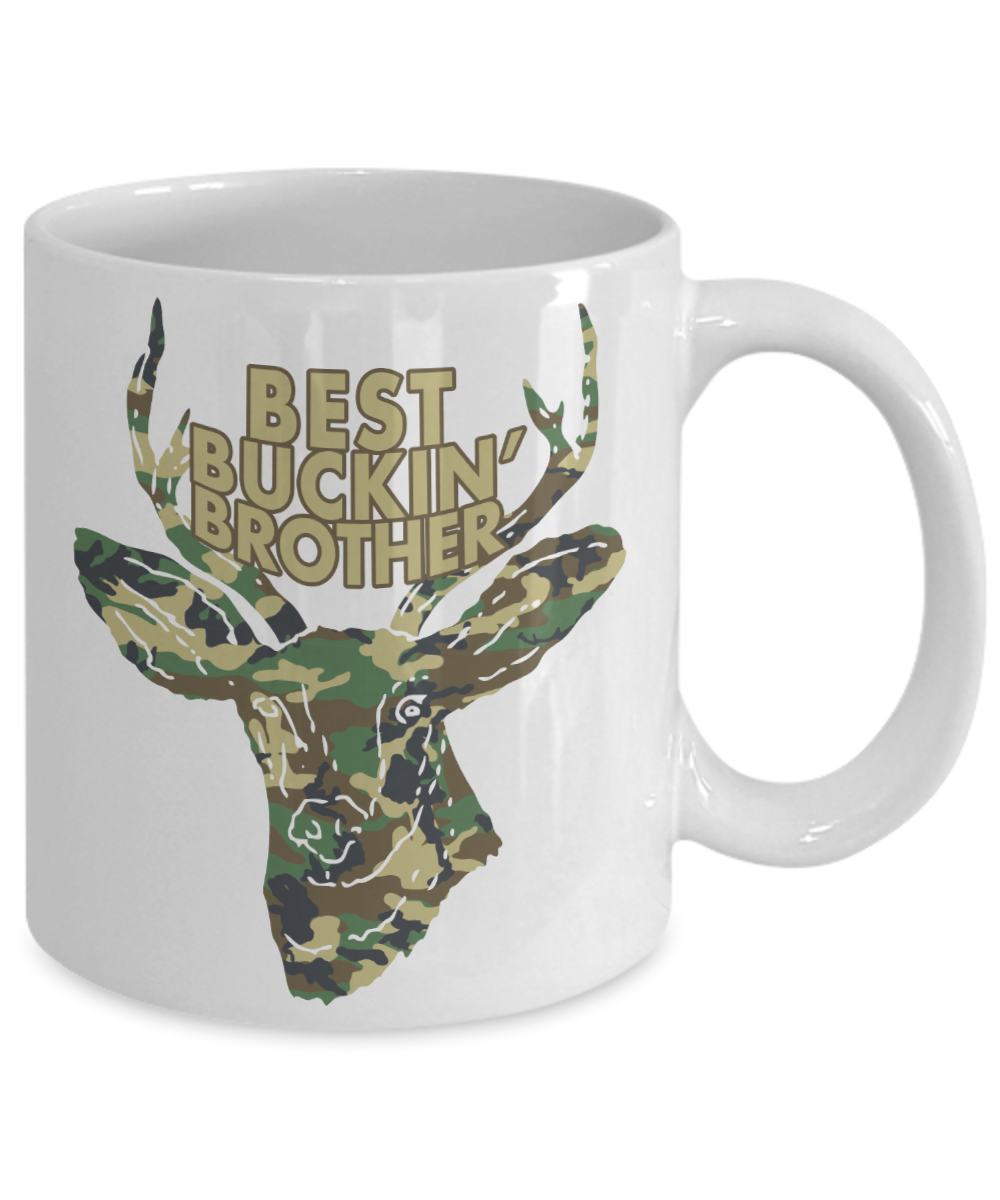 Best Bucking Brother Funny Coffee Mug Tea Cup Deer Hunter Gift Idea