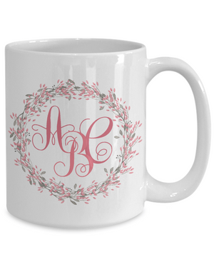 monogrammed coffee mug