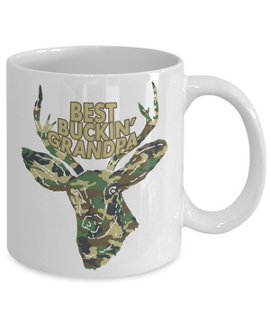 Best Buckin' Grandpa Funny Coffee Mug Tea Cup Deer Hunter Gift Idea