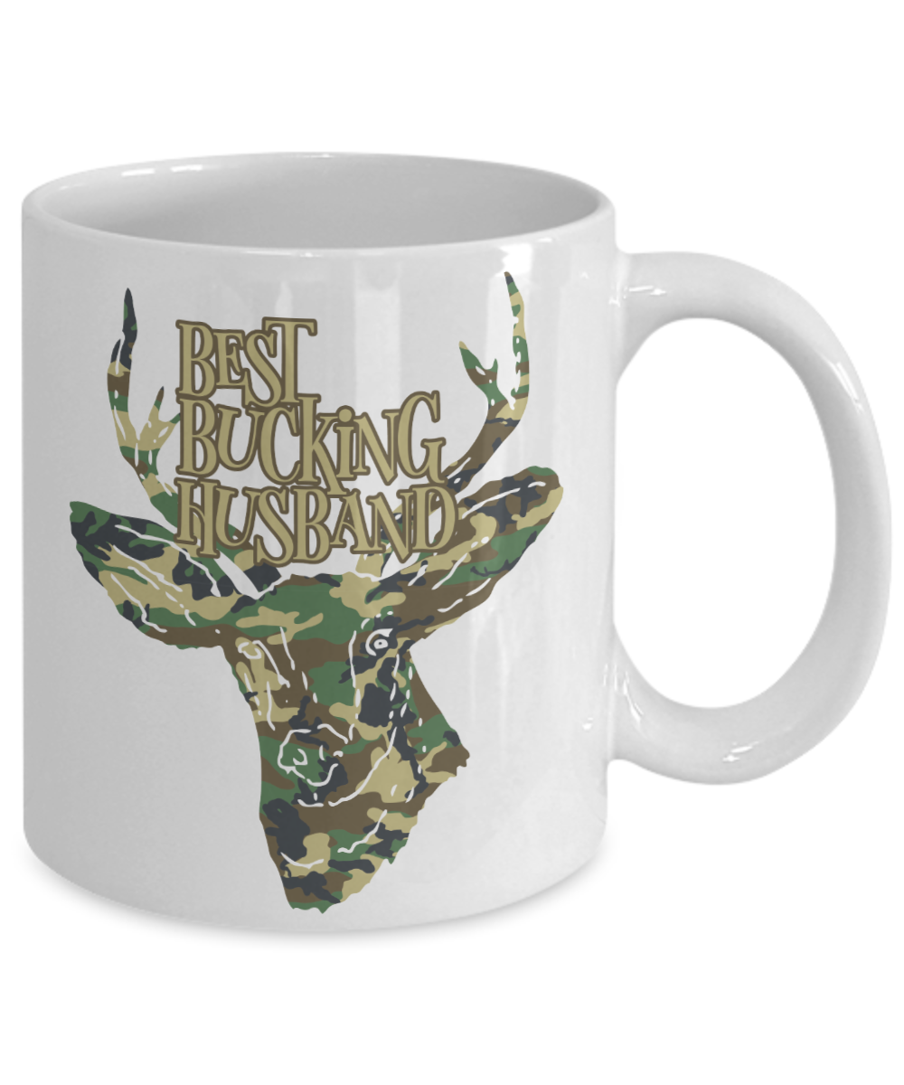 Best Bucking Husband Funny Coffee Mug Tea Cup Deer Hunter Gifts