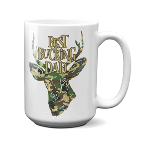 Best Bucking Dad Funny Coffee Mug Tea Cup Deer Hunter Gifts