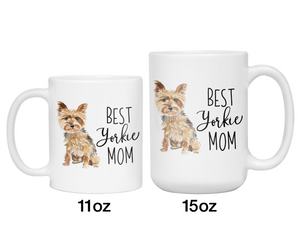 Yorkie Mom Gifts - Best Yorkie Mom Coffee Mug - Mother's Day Gift Idea for Yorkshire Terrier Mom
