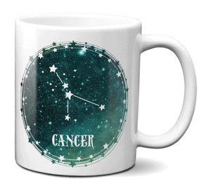 Cancer Zodiac Sign Coffee Mug | Horoscope, Astrology, Constellation | Unique Gift Idea | Two Sided
