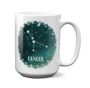 Cancer Zodiac Sign Coffee Mug | Horoscope, Astrology, Constellation | Unique Gift Idea | Two Sided