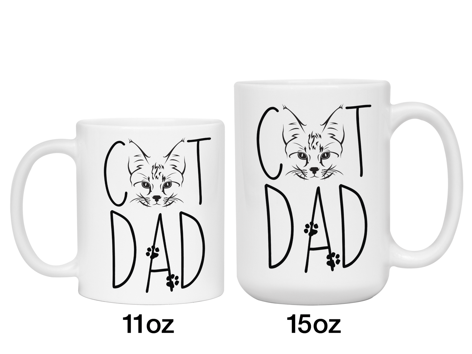 Cat Dad Gifts - Cat Dad Coffee Mug - Father's Day Gift Idea for Cat Dads