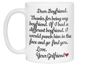 Funny Gifts for Boyfriends - Thanks for Being My Boyfriend Gag Coffee Mug
