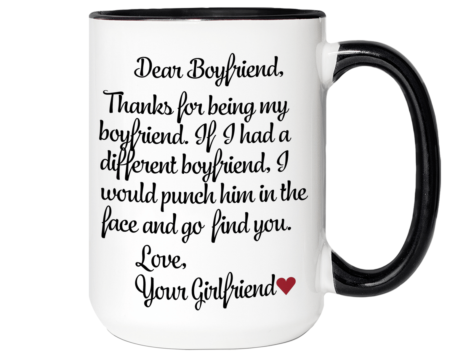 Funny Gifts for Boyfriends - Thanks for Being My Boyfriend Gag Coffee Mug