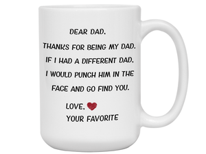 Funny Gifts for Dads - Thanks for Being My Dad Gag Coffee Mug - Father's Day Gift Idea #2