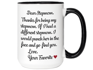 Funny Gifts for Stepmoms - Thanks for Being My Stepmom Gag Coffee Mug - Mother's Day Gift Idea