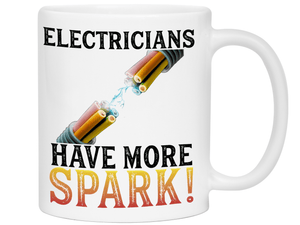 Funny Gifts for Electricians - Electricians Have More Spark Coffee Mug